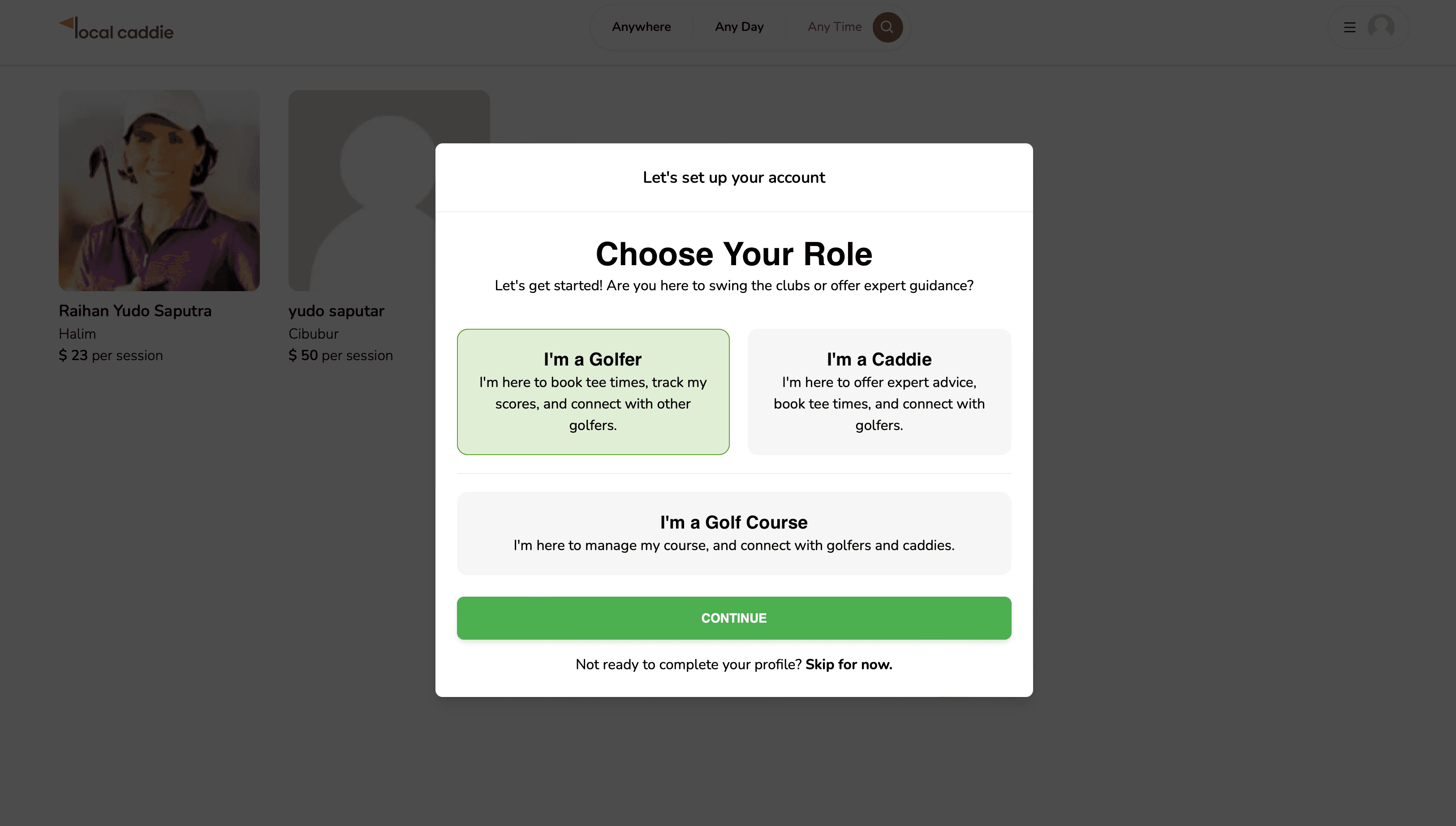 Calendar Booking View