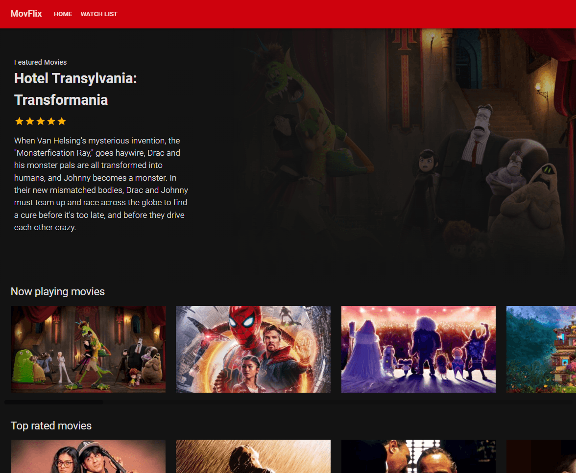 MovFlix: Movie & TV Series Catalog