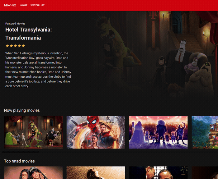 MovFlix Application